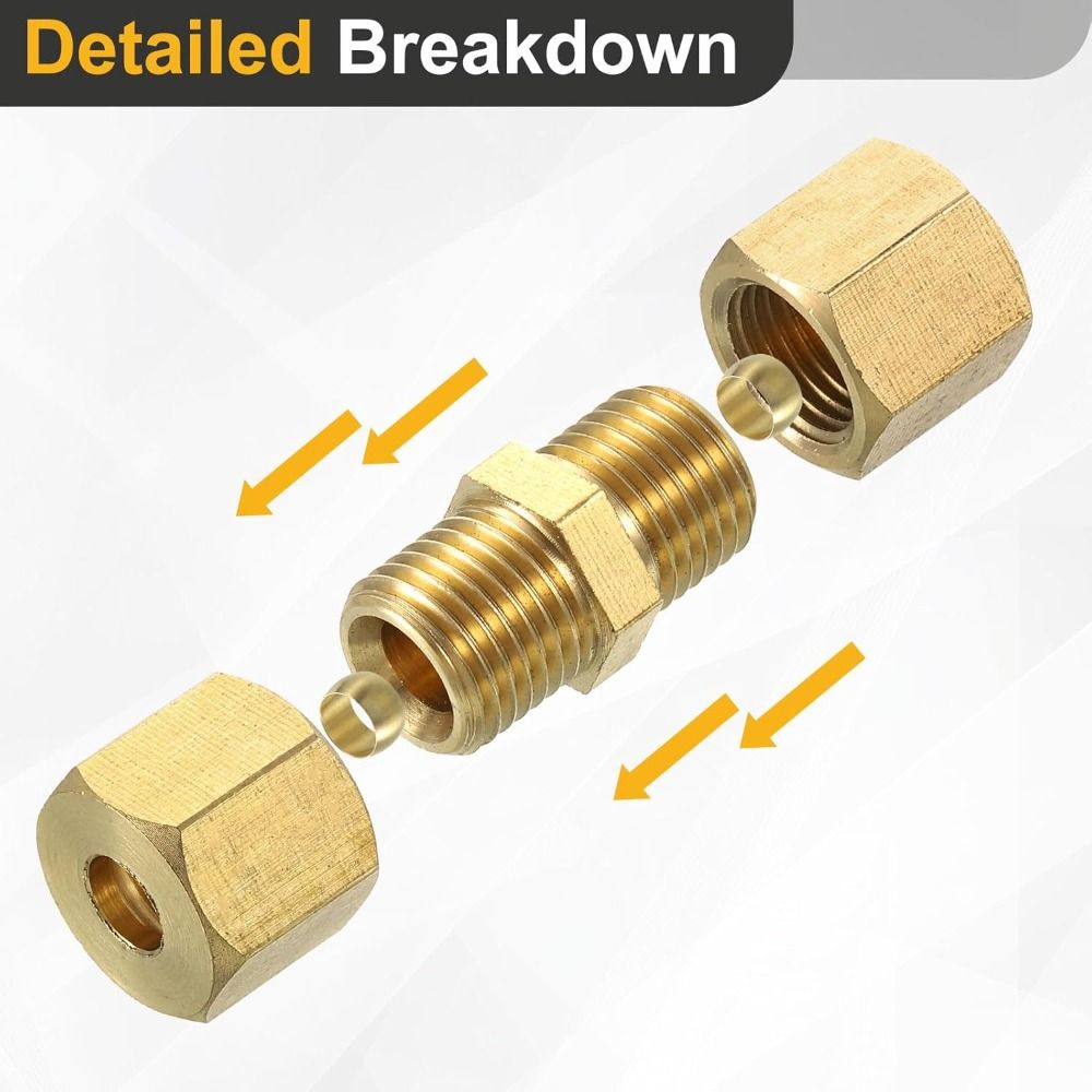 Compression Fitting Brass - وصلة ضغط نحاسية 4 5 6