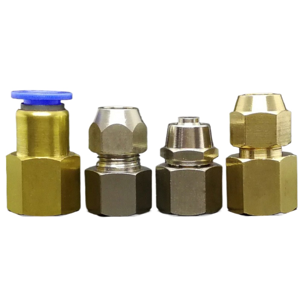 Compression Fitting Brass - M10/12/14/16/18/20 متري أنثى دفع في توصيل