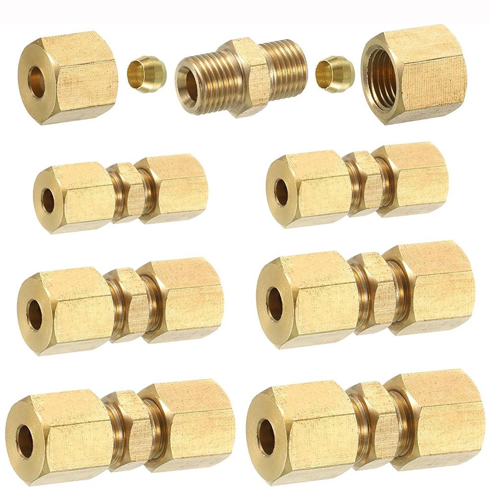 وصلة ضغط نحاسية 4 5 6 8 10 12  - مراجعة Compression Fitting Brass وسعره