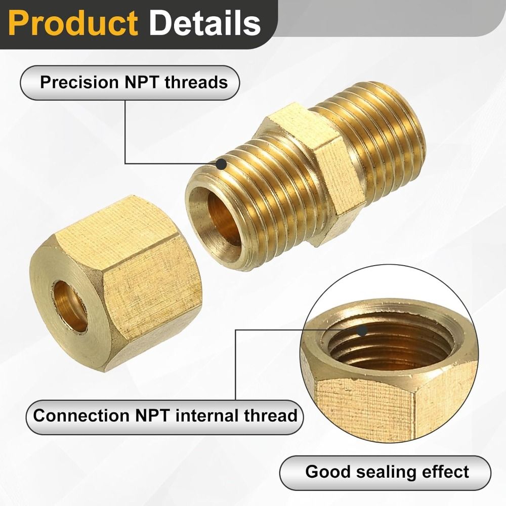 وصلة ضغط نحاسية 4 5 6 8 10 12  - مراجعة Compression Fitting Brass وسعره