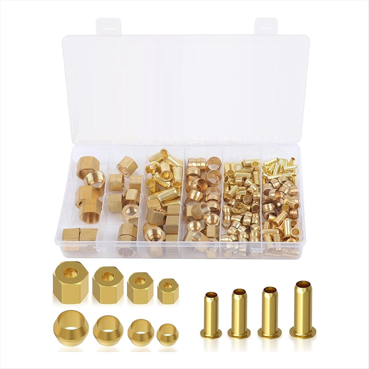طقم تجهيزات ضغط نحاسية متنوعة  - مراجعة Compression Fitting Brass وسعره