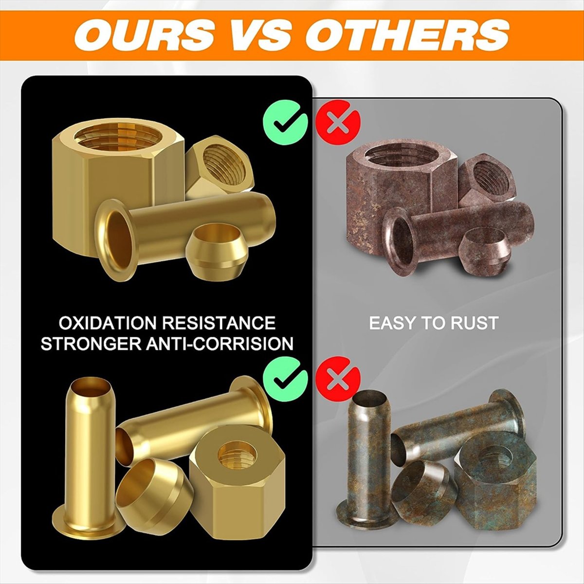 طقم تجهيزات ضغط نحاسية متنوعة  - مراجعة Compression Fitting Brass وسعره